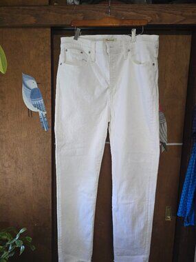 White Madewell The Perfect Vintage Crop Jean  32Tall